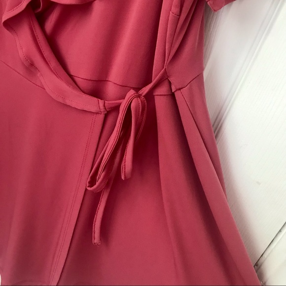 Torrid Rose Pink Knit Ruffle Tie Top Plus Size 3X - Picture 7 of 9